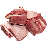 Costilla de puerco en trozos