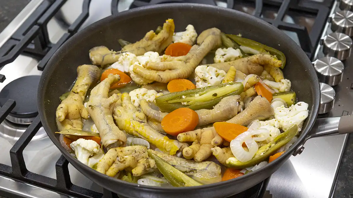 Patas de Pollo en Vinagre