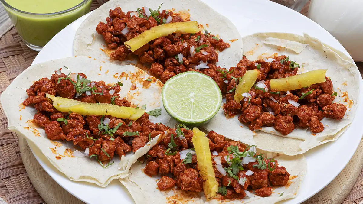 Tacos De Soya Al Pastor